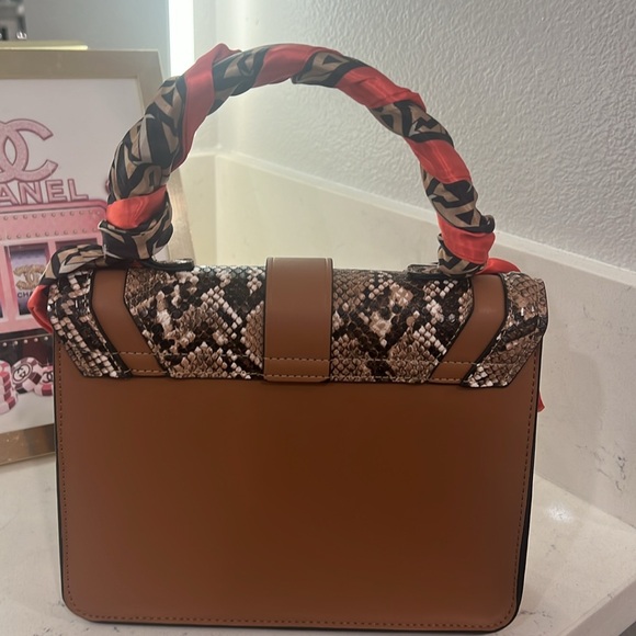 Snake print color block Aldo satchel bag (LIKE NEW) - Picture 6 of 12